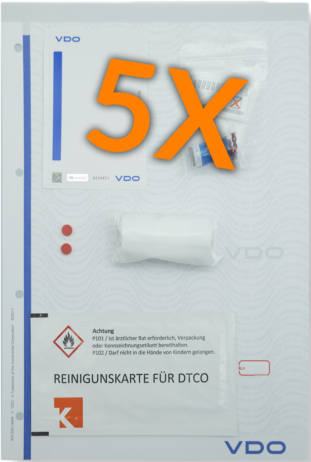 5 Stk §57b-Prüfkits-ECO (NON ADR/GGVS)